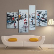 New Design Peopole Abstract Building Oil Painting